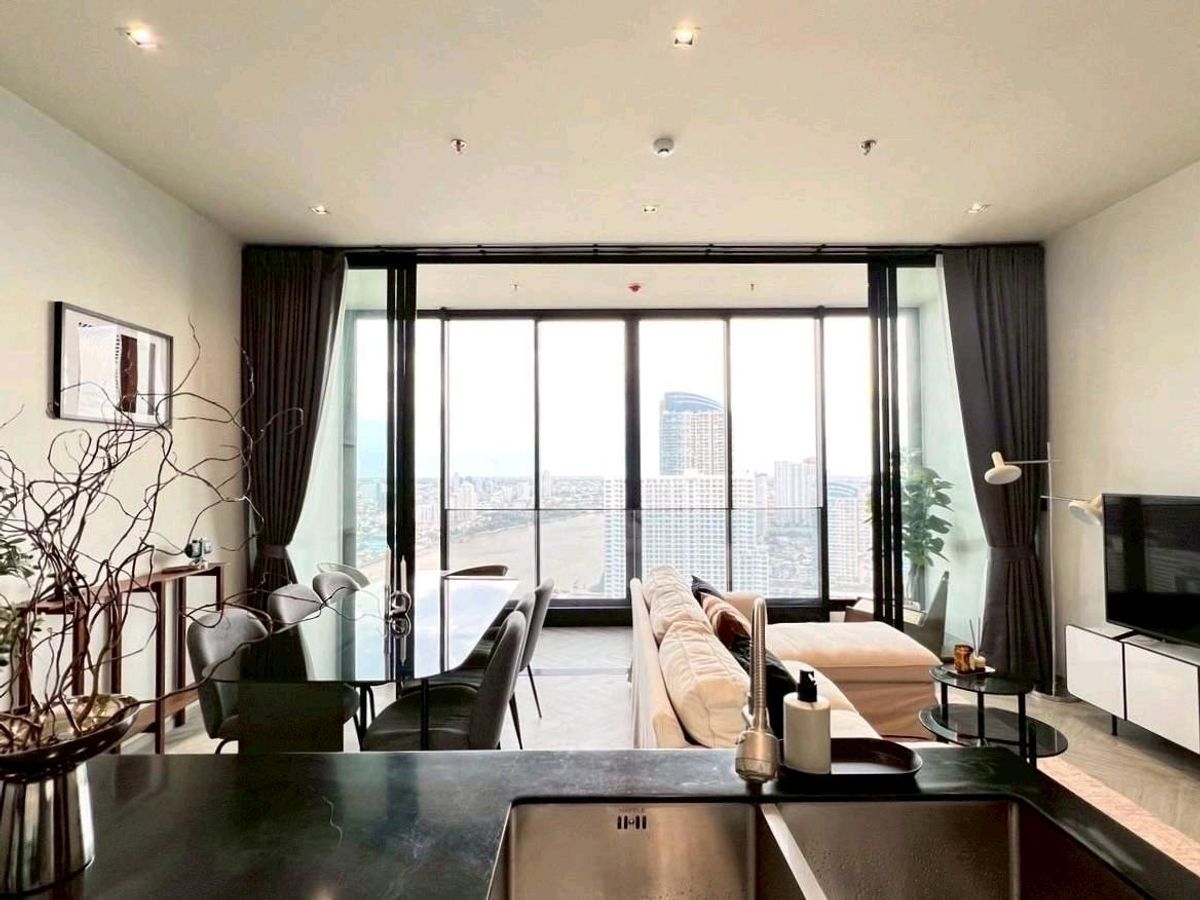 ให้เช่าคอนโดวงเวียนใหญ่ เจริญนคร : ✨Ready for rent✨ Chapter Charoen Nakhon,2 bedrooms, fully furnished, electricity,Ready to move in.