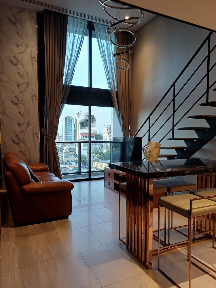 ให้เช่าคอนโดสีลม ศาลาแดง บางรัก : for rent The Lofts silom 1 bed duplex nice room💟🌷