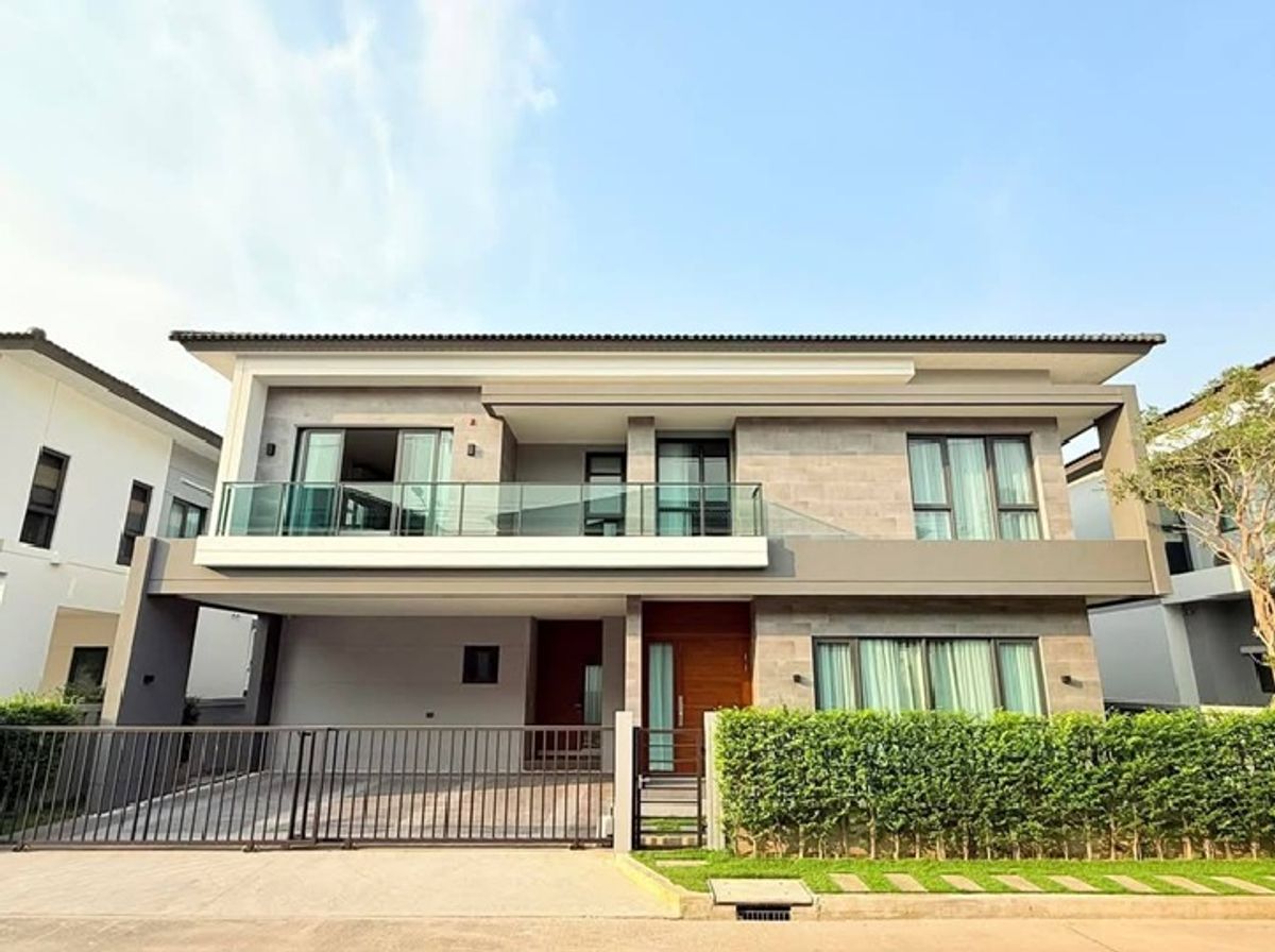 For RentHouseSamut Prakan,Samrong : For Rent, 2-storey detached house for rent, Setthasiri Bangna Project, Km.10, new house, fully furnished, Fully Furnished / near Mega Bangna / Chinese Welcome