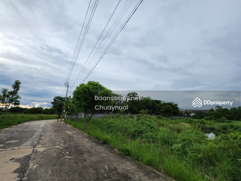 For SaleLandRathburana, Suksawat : Empty land for sale, Soi Wat Yai, Bang Pla Kot Subdistrict, Phra Samut Chedi, suitable for building a house, orange layout, selling cheaply, 18K per square wa.