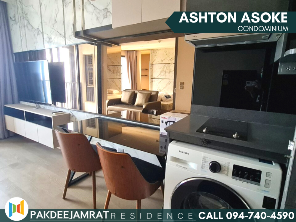 For RentCondoSukhumvit, Asoke, Thonglor : 🅵🅾️🆁 🆁🅴🅽🆃 𝗔𝘀𝗵𝘁𝗼𝗻 𝗔𝘀𝗼𝗸𝗲 | 1 bedroom 1 bathroom | size 35 sq.m. | 25,000 baht / month |