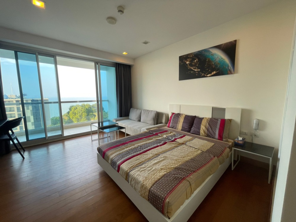 ให้เช่าคอนโดพัทยา บางแสน ชลบุรี สัตหีบ : For rent the Palm wongamat Beach Front Pattaya Studio room only 25000 Baht Per month (S03-0958)