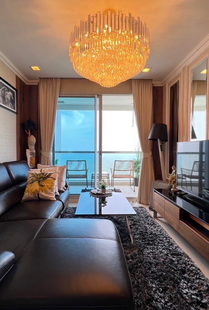 For SaleCondoPattaya, Bangsaen, Chonburi : For Sale Condo the palm wongamat beach Front pattaya 2 Beds higjt floor
