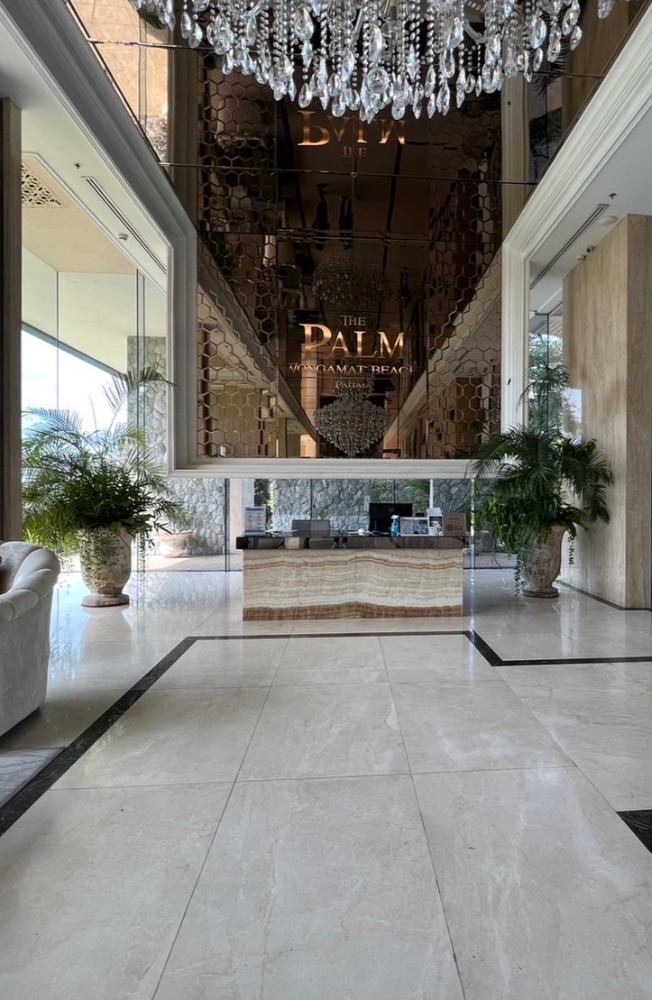 For SaleCondoPattaya, Bangsaen, Chonburi : For Sale Condo the palm wongamat beach Front pattaya 2 Beds higjt floor