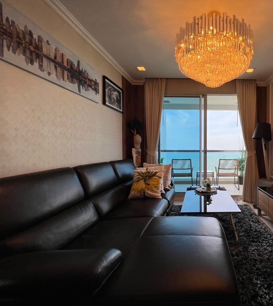 For SaleCondoPattaya, Bangsaen, Chonburi : For Sale Condo the palm wongamat beach Front pattaya 2 Beds higjt floor