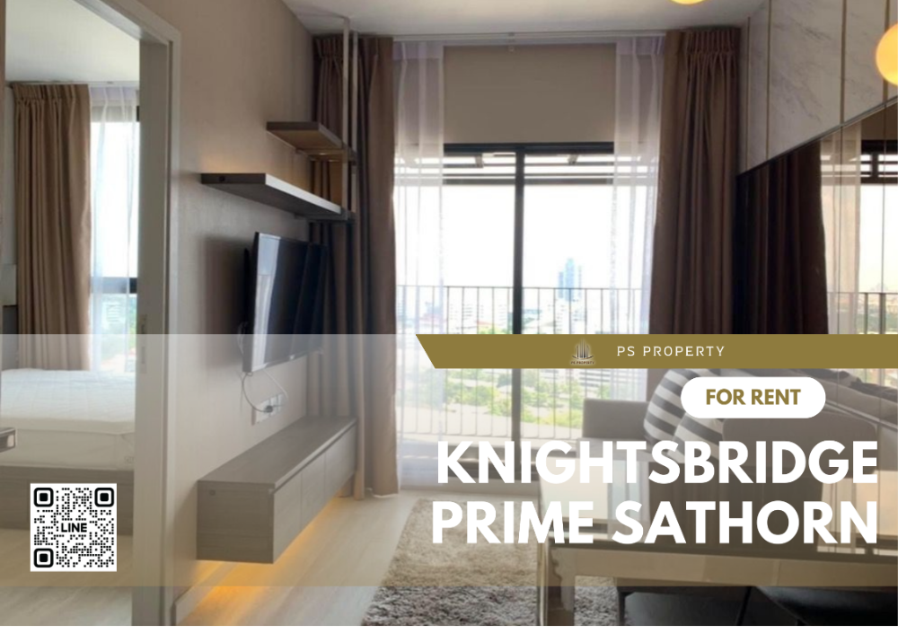 ให้เช่าคอนโดสาทร นราธิวาส : ให้เช่า🔥KnightsBridge  Prime Sathorn🔥 วิวแม่น้ำเจ้าพระยา ตกตแ่งครบ พร้อมเฟอร์นิเจอร์และเครื่องใช้ไฟฟ้า