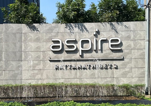 For SaleCondoRattanathibet, Sanambinna : Condo Aspire Rattanathibet 2, 14th floor, 25.21 sq m., near MRT Bang Kraso.