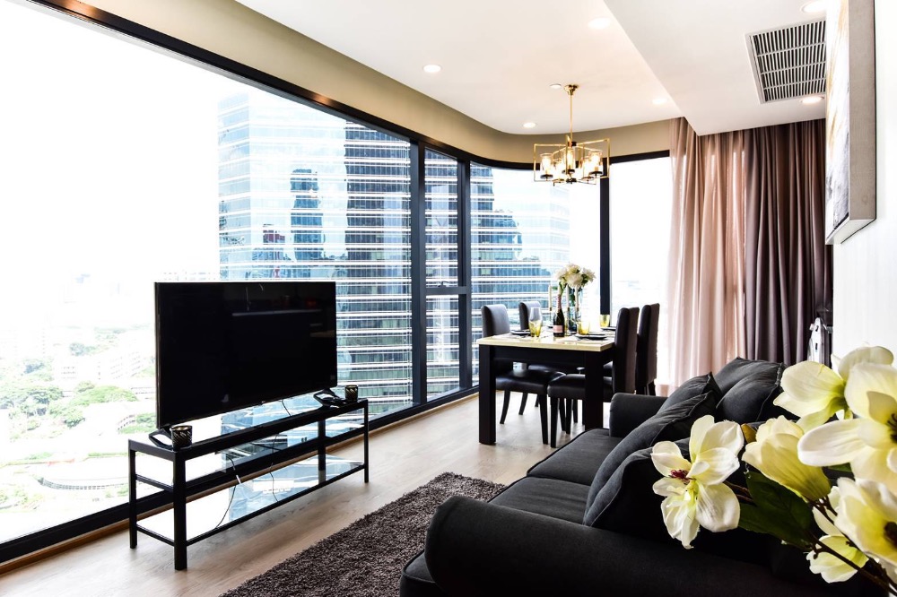 For RentCondoSiam Paragon ,Chulalongkorn,Samyan : Ashton Chula - Silom【𝐑𝐄𝐍𝐓】🔥 2 luxury bedroom Panoramic city view Complete furniture Full central, convenient transportation, near Sam Yan Mit Town 🔥 Contact Line ID: @hacondo