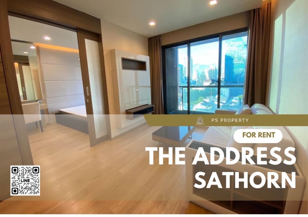 ให้เช่าคอนโดสาทร นราธิวาส : ให้เช่า📣The Address Sathorn📣ใกล้ BTS ช่องนนทรี ตกตแ่งครบพร้อมเฟอร์นิเจอร์ และ เครื่องใช้ไฟฟ้า