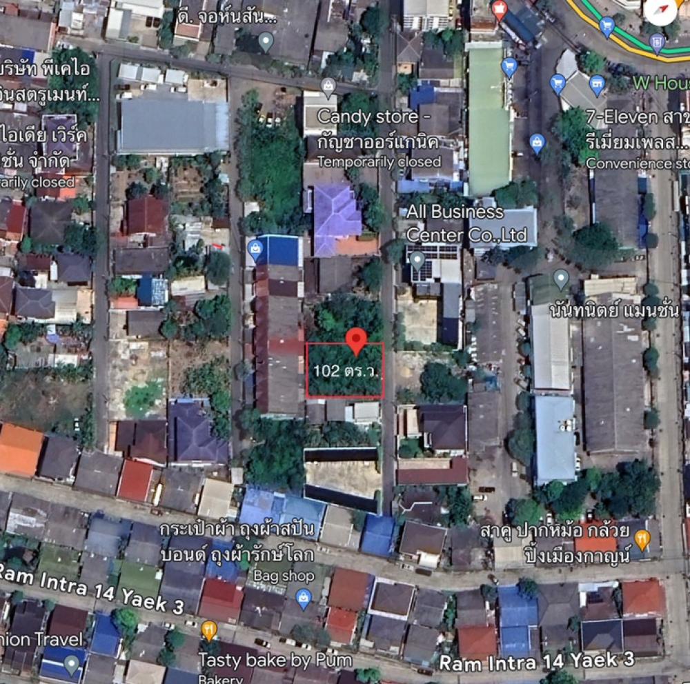 For SaleLandNawamin, Ramindra : Empty land for sale, Ramintra 14 (Soi Mayalap), Intersection 5