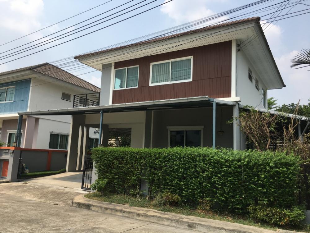 ให้เช่าบ้านมีนบุรี-ร่มเกล้า : บ้านเดี่ยว หมู่บ้านเพอร์เฟคพาร์คร่มเกล้าสุวรรณภูมิ เฟส3 บ้านสวย บรรยากาศดี ถนนหน้าบ้านกว้าง จอดรถ 3 คัน แนวรถไฟฟ้า สายสีส้มและสีชมพู ผ่านทางลัดถึง รร.นานาชาติร่วมฤดี RIS แค่ 5 นาที