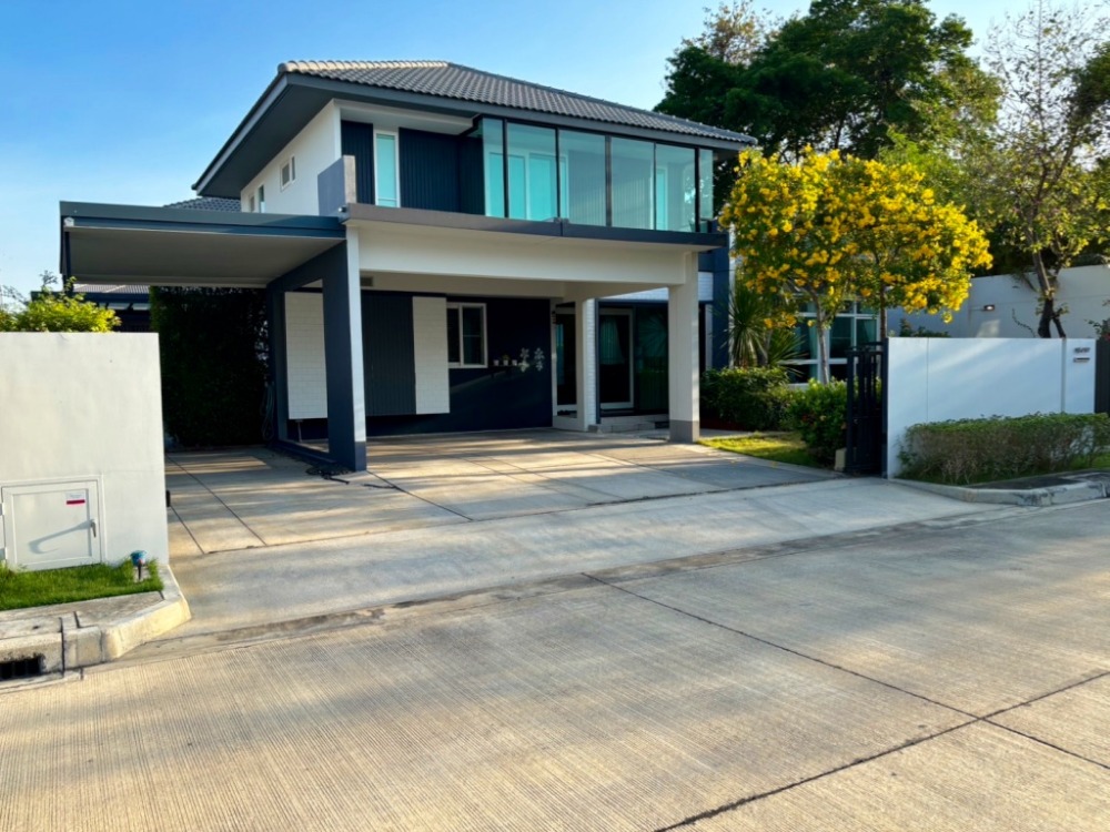 For SaleHouseEakachai, Bang Bon : Single detached corner house, 102 sq m, new condition, beautifully decorated, fully furnished, ready to move in. Project of Land and House Manthana Wongwaen-Bang Bon