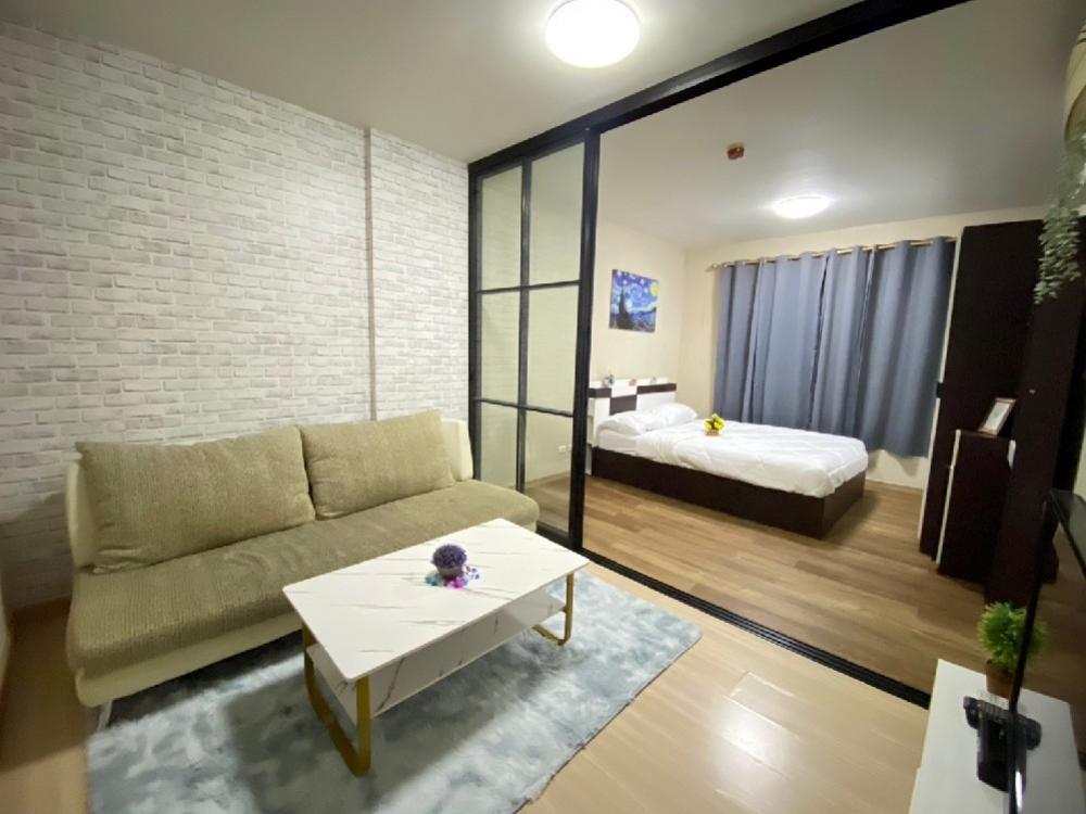 For RentCondoNawamin, Ramindra : Plum Condo Nawamin 86 30 sq m. Price 6,900 baht, new room, building c, 2nd floor, contract period: 1 year (2 months deposit, 1 month advance payment)