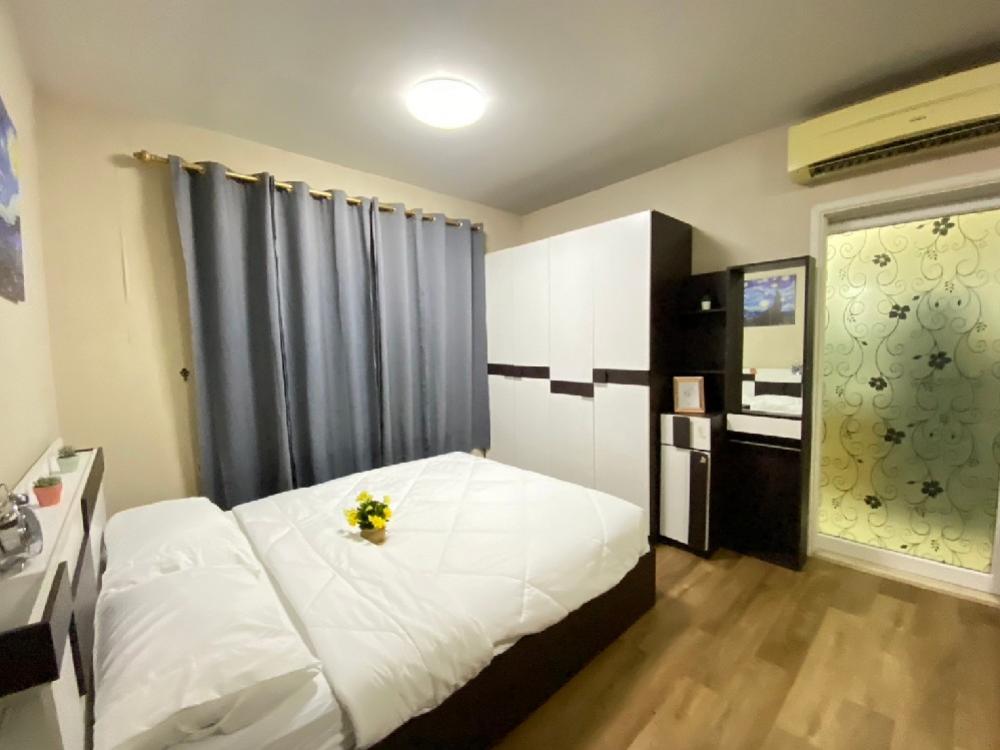 For RentCondoNawamin, Ramindra : Plum Condo Nawamin 86 30 sq m. Price 6,900 baht, new room, building c, 2nd floor, contract period: 1 year (2 months deposit, 1 month advance payment)