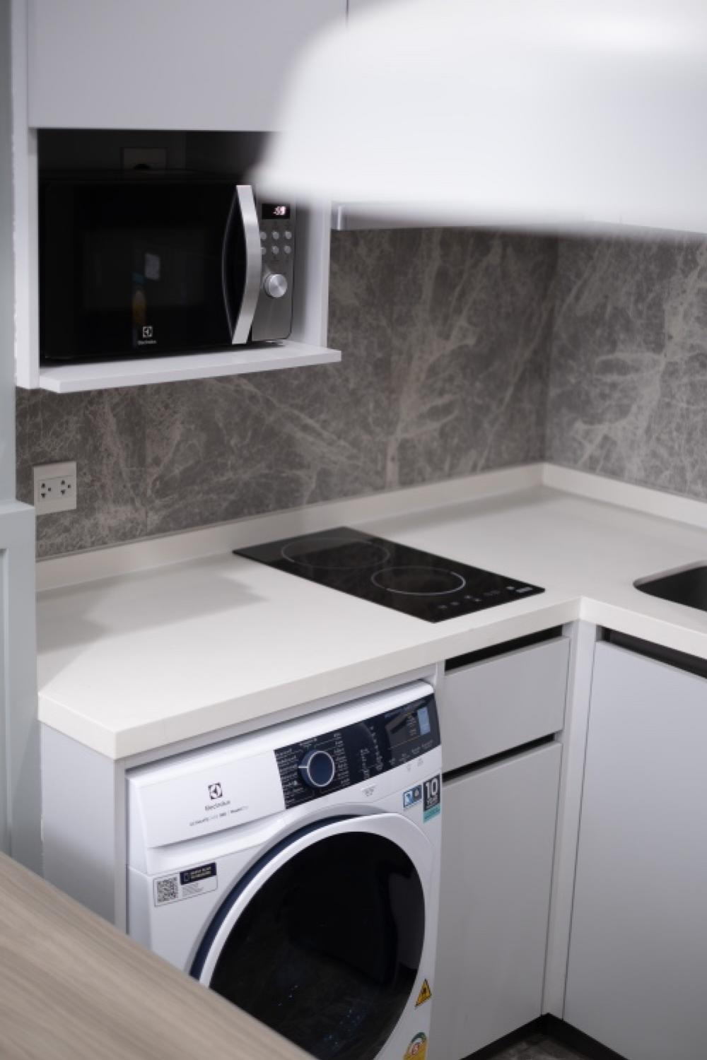 For RentCondoOnnut, Udomsuk : 🔥Vacant room ready to move in🔥 Wisdom Inspire Sukhumvit, beautifully decorated, fully furnished, north-facing room with river view, very cool breeze, unblocked view