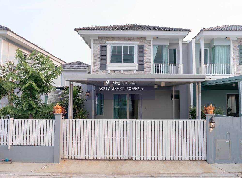 ให้เช่าบ้านสมุทรปราการ สำโรง : ให้เช่าบ้านแฝด Villaggio บางนา-เทพารักษ์ บ้านสวย ใกล้มาร์เก็ตวิลเลจสุวรรณภูมิ และเมกาบางนา