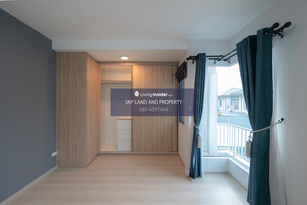 For RentHouseSamut Prakan,Samrong : Twin house for rent, Villaggio Bangna-Theparak, beautiful house, near Market Village, Suvarnabhumi, Mega Bangna.