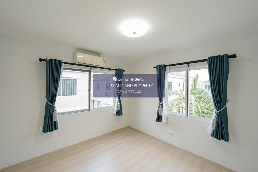 For RentHouseSamut Prakan,Samrong : Twin house for rent, Villaggio Bangna-Theparak, beautiful house, near Market Village, Suvarnabhumi, Mega Bangna.