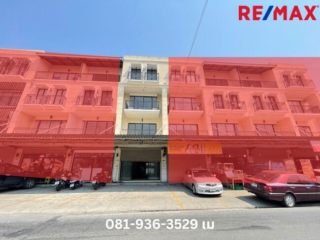 For SaleShop HouseSamut Prakan,Samrong : Shophouse for sale, Mangkorn Khandi, Theparak, Srinakarin, Bangna-Wongwaen, 4 floors, area 22.7 sq m., new condition, never lived in. Located at the beginning of Soi Mangkorn Khandi, only 700 meters from the entrance to the Kanchanaphisek Ring Road.
