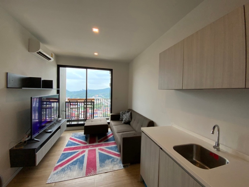 For RentCondoSriracha Laem Chabang Ban Bueng : Condo for rent Notting Hill Laem Chabang-Sriracha, large room, 2 bedrooms, fully furnished.