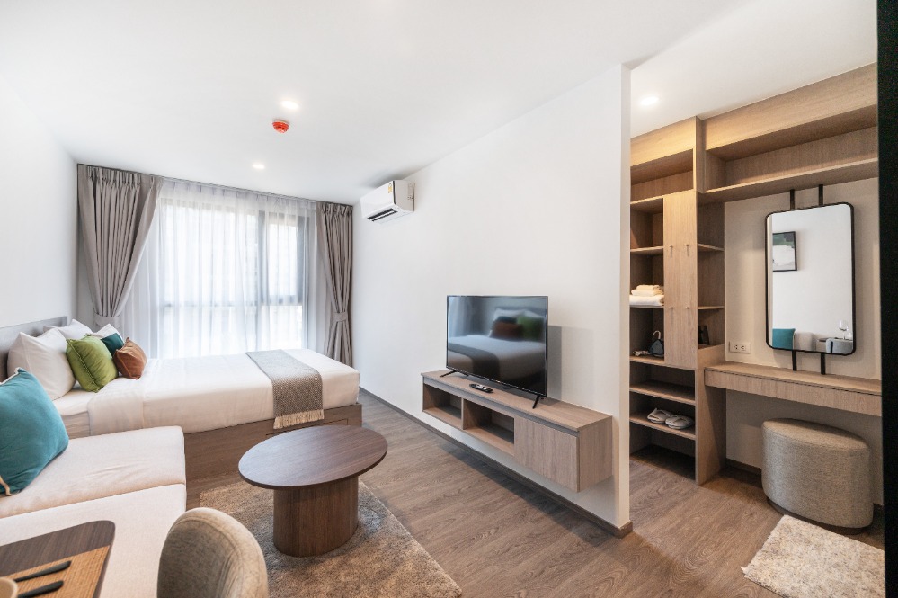 ให้เช่าคอนโดพัทยา บางแสน ชลบุรี สัตหีบ : ให้เช่าคอนโด บริกซ์ตัน แคมปัส บางแสน ติด ม.บูรพา 1 ห้องนอน 27 ตร.ม. Smart Closet @ บริกซ์ตัน แคมปัส บางแสน Brixton Campus Bangsaen