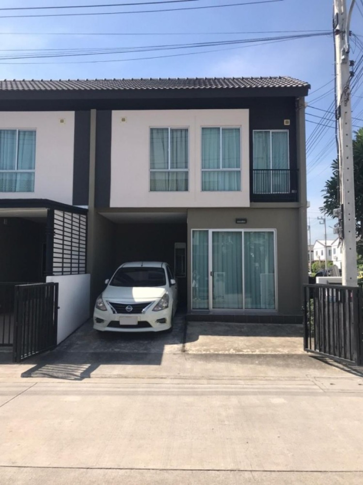 For RentTownhomePathum Thani,Rangsit, Thammasat : Townhome for rent, Baan Pruksa Ratchaphruek - 345, near Sarasas Witaed Ratchaphruek School, just 6 minutes.