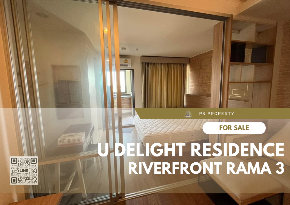 For SaleCondoRama3 (Riverside),Satupadit : For Sale✨U Delight Residence Riverfront Rama 3✨ convenient travel, near BTS, furniture, complete electrical appliances.