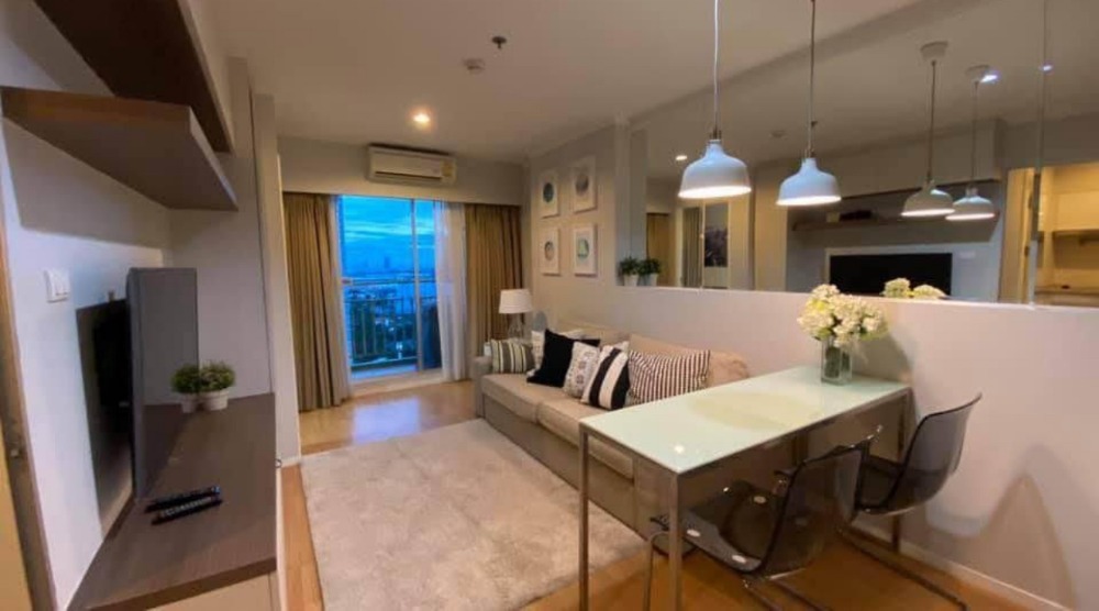 For RentCondoPattanakan, Srinakarin : Beautiful room for rent 🌈✨ Lumpini Place Srinakarin - Hua Mak Station, 23rd floor, Building A, size 32.5 sq m, ready to move in 🔥, near Airport Link Hua Mak