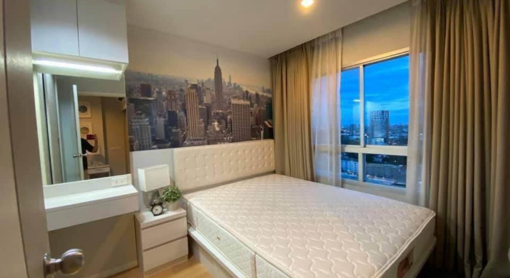 For RentCondoPattanakan, Srinakarin : Beautiful room for rent 🌈✨ Lumpini Place Srinakarin - Hua Mak Station, 23rd floor, Building A, size 32.5 sq m, ready to move in 🔥, near Airport Link Hua Mak