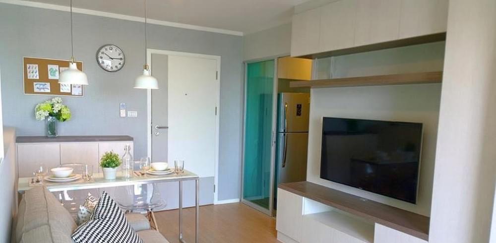 For RentCondoPattanakan, Srinakarin : Beautiful room for rent 🌈✨ Lumpini Place Srinakarin - Hua Mak Station, 23rd floor, Building A, size 32.5 sq m, ready to move in 🔥, near Airport Link Hua Mak