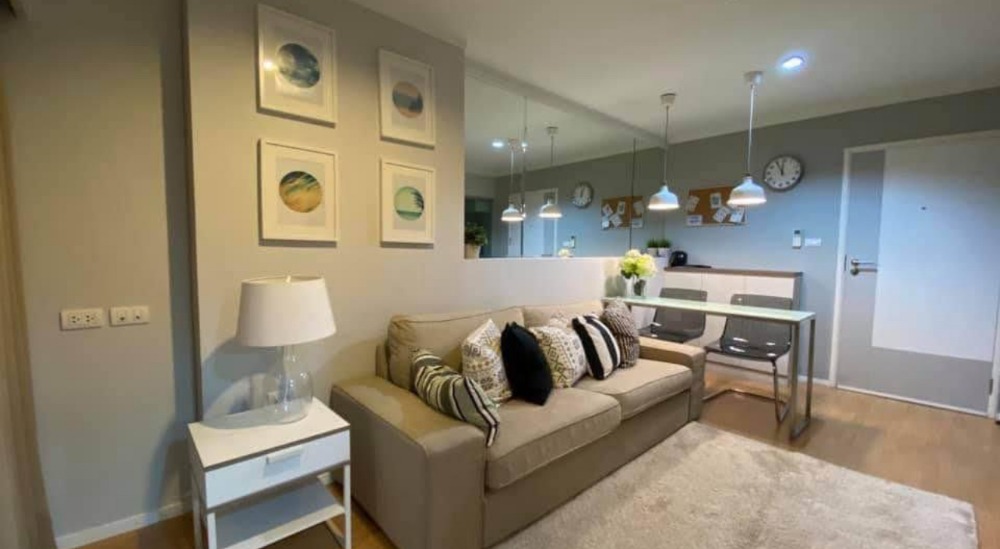 For RentCondoPattanakan, Srinakarin : Beautiful room for rent 🌈✨ Lumpini Place Srinakarin - Hua Mak Station, 23rd floor, Building A, size 32.5 sq m, ready to move in 🔥, near Airport Link Hua Mak