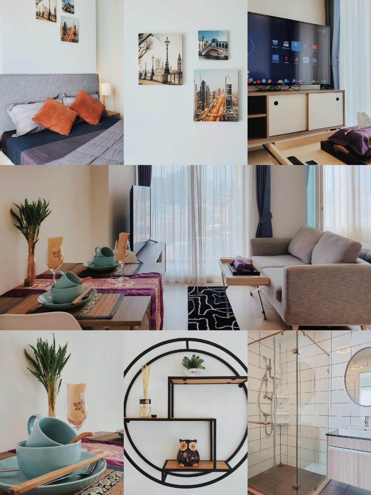 ให้เช่าคอนโดรัชดา ห้วยขวาง : Cozy One Bedroom For Rent