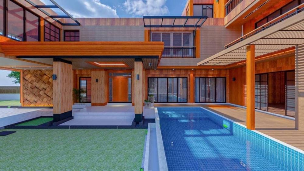 For SaleHouseSapankwai,Jatujak : 📢👇Inthamara house for sale with swimming pool and elevator, consisting of golden teak throughout, solar cell installed, convenient travel on many routes, both Phahon Yothin and Vibhavadi.