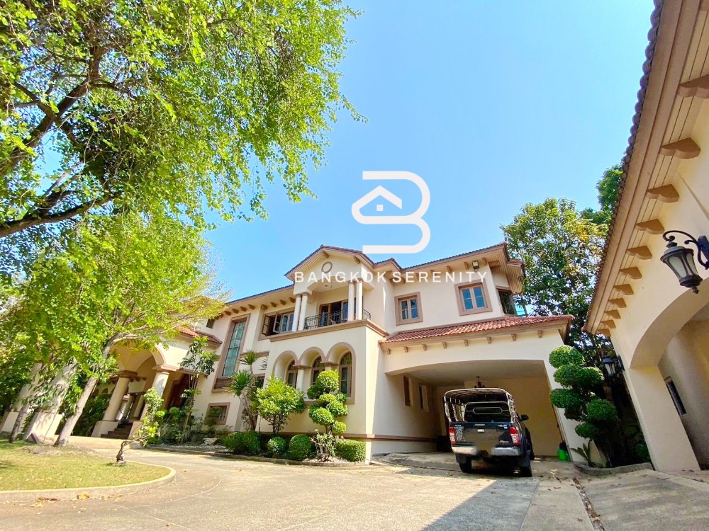 For RentHouseBangna, Bearing, Lasalle : House with Private Pool For Rent/Sale at Prukpirom Regent Sukhumvit