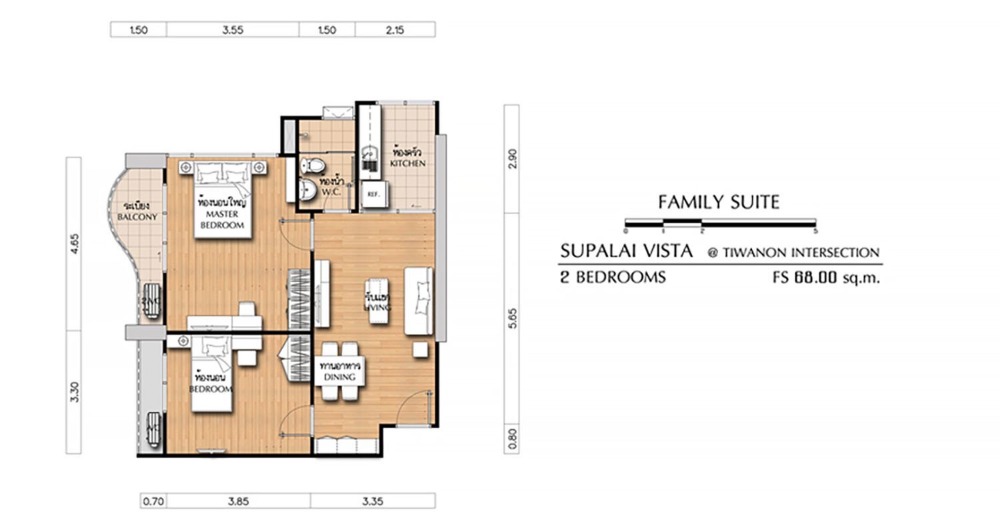 ขายคอนโดพระราม 5 ราชพฤกษ์ บางกรวย : ขายคอนโดศุภาลัย วิสต้า แยกติวานนท์ 2 ห้องนอน แต่งสวย ทำเลดี ใกล้รถไฟฟ้า2สาย