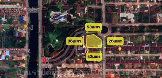 For SaleLandPathum Thani,Rangsit, Thammasat : Empty land for sale, 1 rai 68.1 square wah, already filled. 35,000 baht per square wa, Khlong Song, Khlong Luang, Pathum Thani