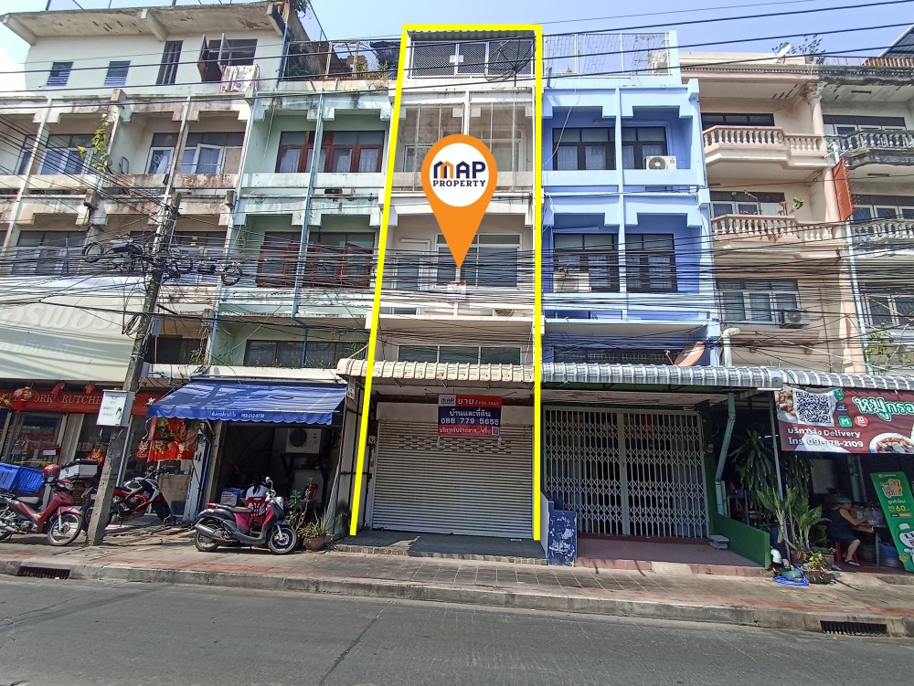 ขายอาคารพาณิชย์บางแค เพชรเกษม : อาคารพาณิชย์ 3.5 ชั้น @ ถ.บางแวก ตรงข้าม ม.The City, กรุงเทพ