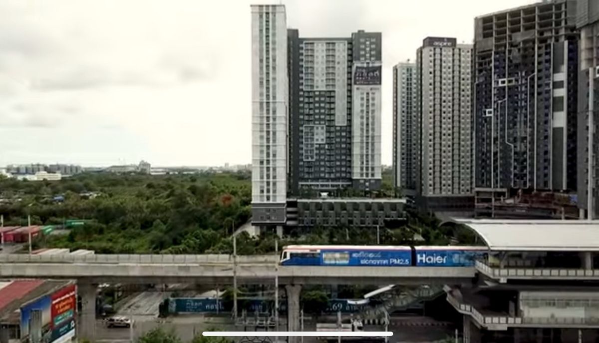 ขายคอนโดสมุทรปราการ สำโรง : (Clear view of River) Condo 30 metr. from BTS, SE direction,1bed room type