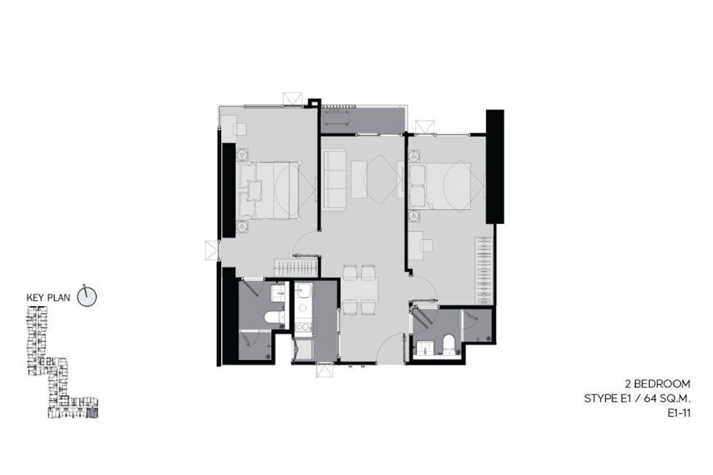 ขายคอนโดพระราม 9 เพชรบุรีตัดใหม่ RCA : (โควต้าต่างชาติ) Life Asoke Hype 2ห้องนอน2ห้องน้ำ ตกแต่งบิวท์อิน พร้อมเข้าอยู่