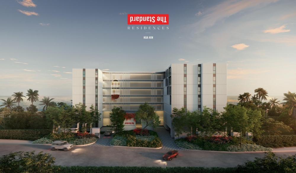 For SaleCondoHuahin, Prachuap Khiri Khan, Pran Buri : The Standard Residences HuaHin, a vacation condo next to Hua Hin beach, new project from Sansiri, introductory price 8.99 MB.