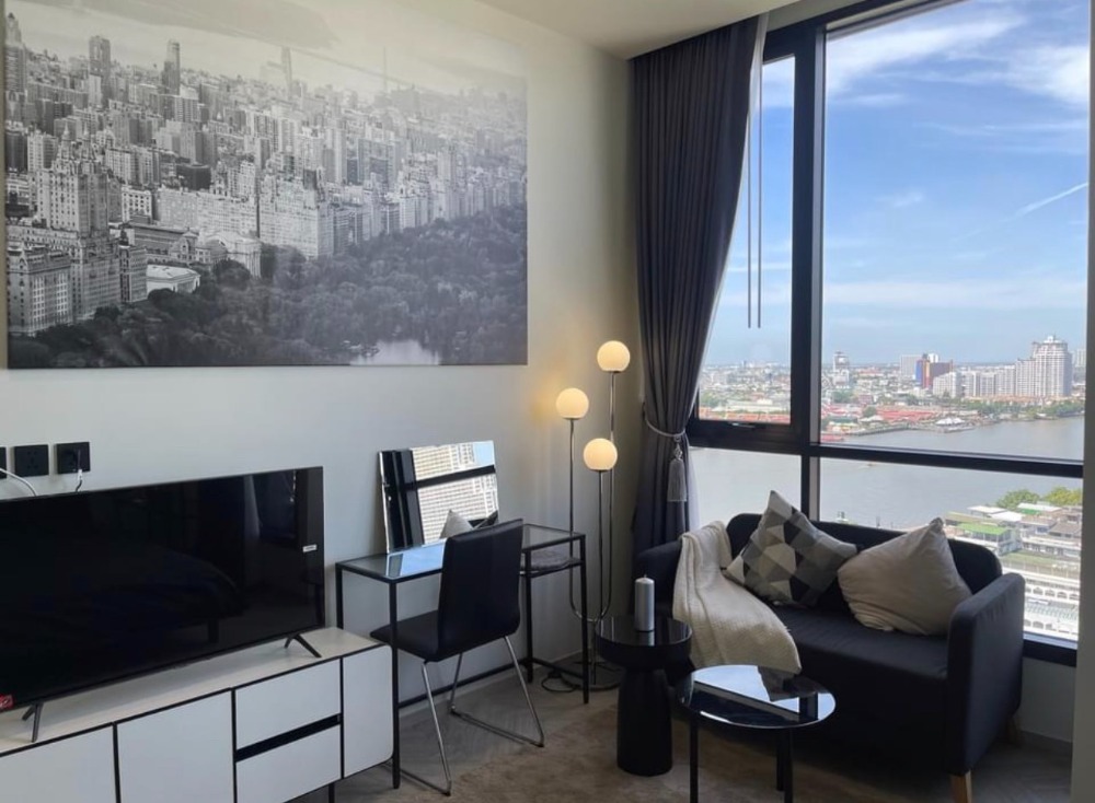 For RentCondoWongwianyai, Charoennakor : For rent 📣Chapter Charoennakhon - Riverside📣Furniture Complete with electrical appliances, near BTS Krung Thonburi and Saphan Taksin.