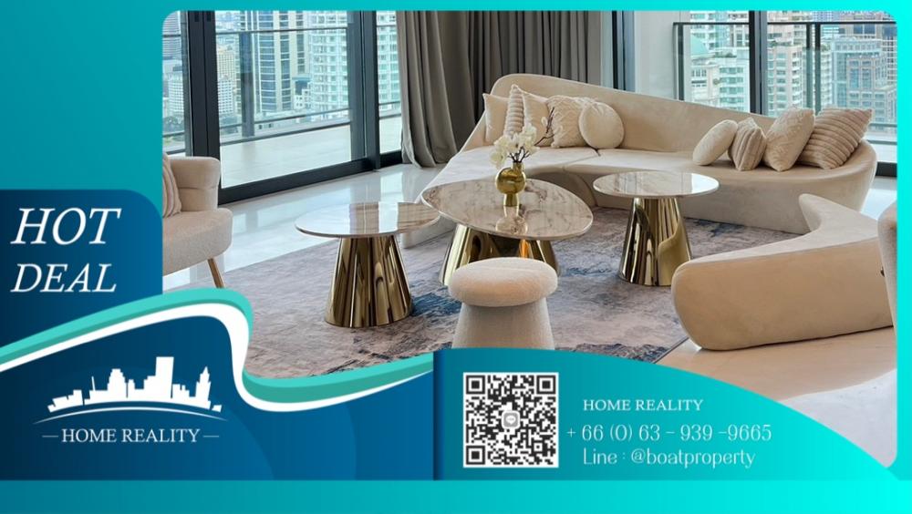 ขายคอนโดวิทยุ ชิดลม หลังสวน : For Sale📍Penthouse 🛀 3 bed + 1 maid 5 bath📞0639399665