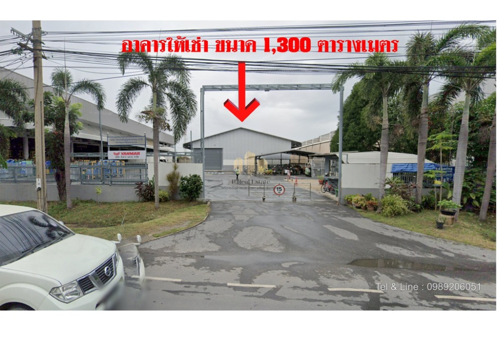 For RentWarehouseLadkrabang, Suwannaphum Airport : Warehouse/office for rent Near Lat Krabang Industrial Estate, Lat Krabang District, Bangkok, area 1,300 sq m.