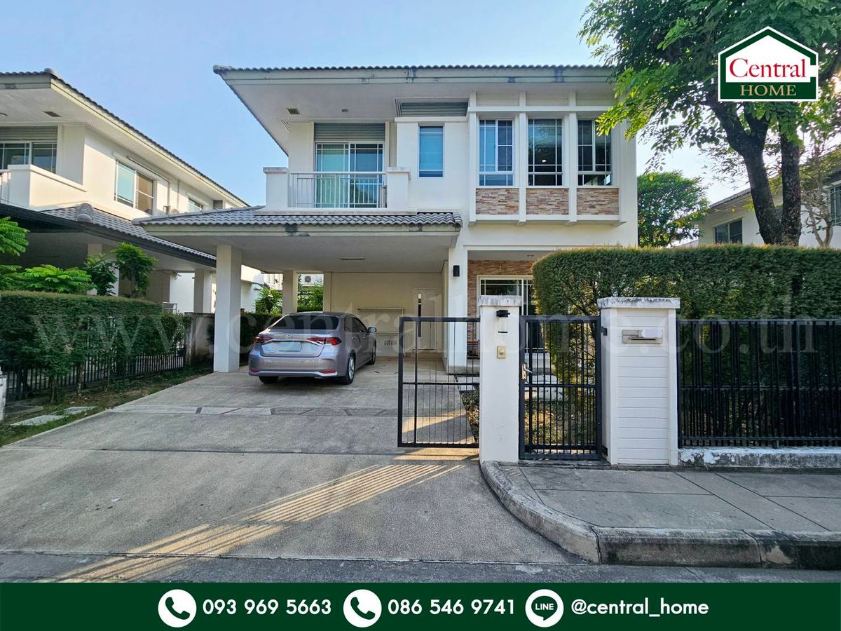 For SaleHouseRama5, Ratchapruek, Bangkruai : Single house Manthana Chaengwattana - Ratchaphruek. Beautiful house ready to move in.