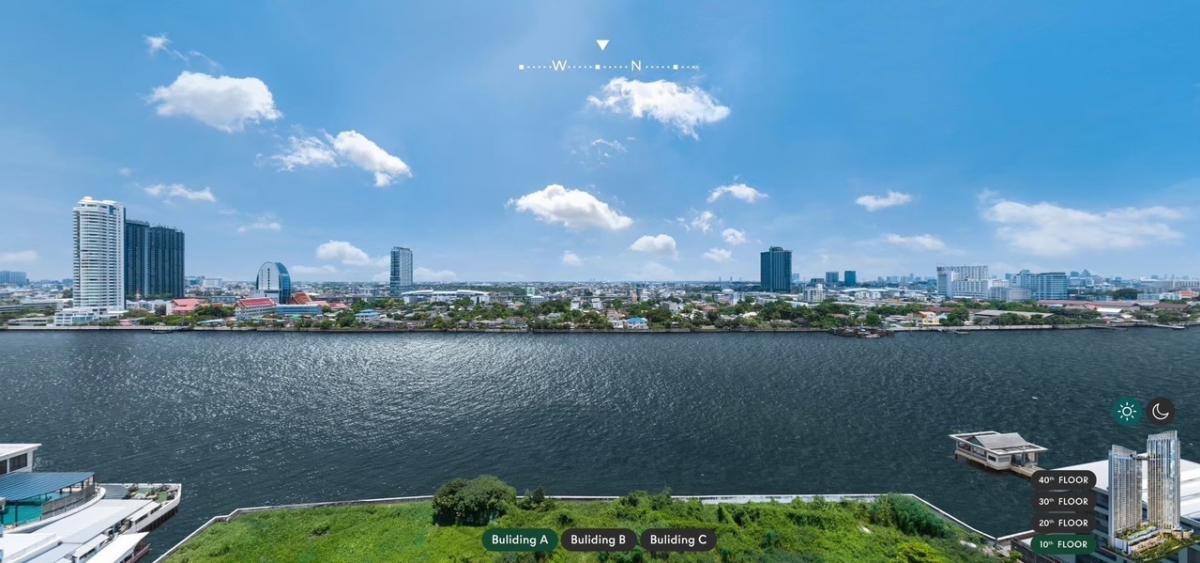 Sale DownCondoRama 8, Samsen, Ratchawat : 1 of the most beautiful rooms with the most beautiful view of the water, 1 bedroom, 12th floor, room 05, Building A