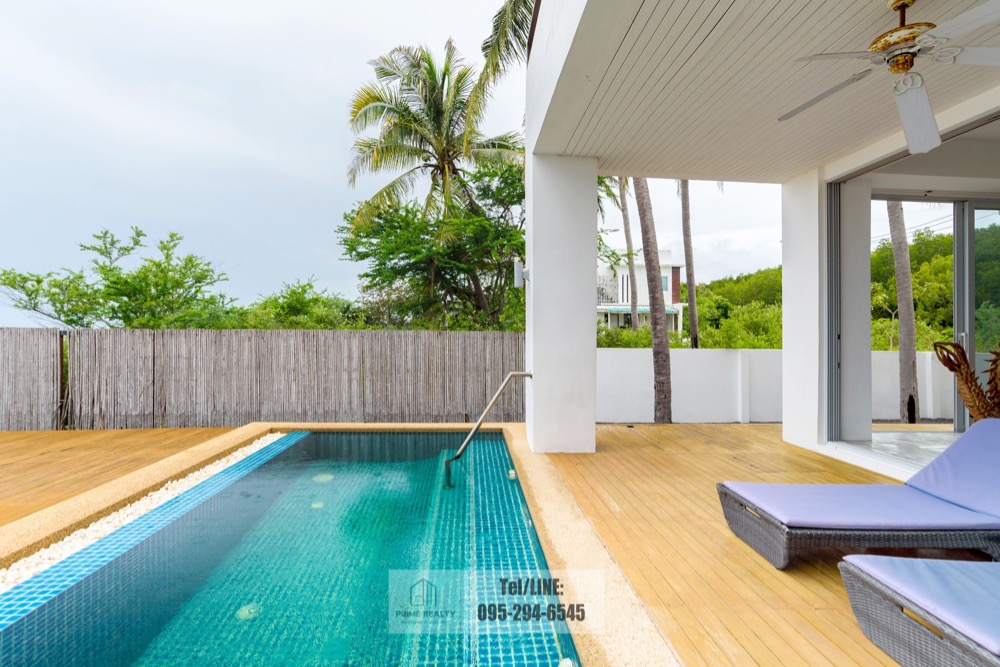 ขายบ้านหัวหิน ประจวบคีรีขันธ์ : ขายบ้านติดทะเลกุยบุรี สไตล์โมเดิร์น