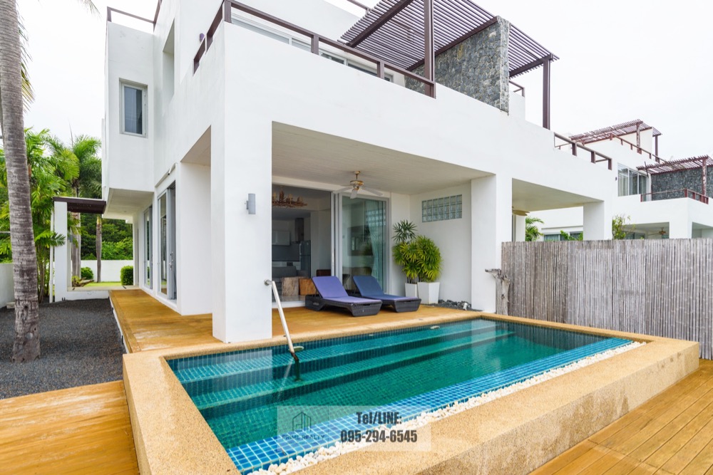 ขายบ้านหัวหิน ประจวบคีรีขันธ์ : ขายบ้านติดทะเลกุยบุรี สไตล์โมเดิร์น