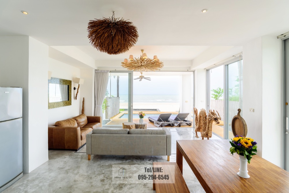 ขายบ้านหัวหิน ประจวบคีรีขันธ์ : ขายบ้านติดทะเลกุยบุรี สไตล์โมเดิร์น