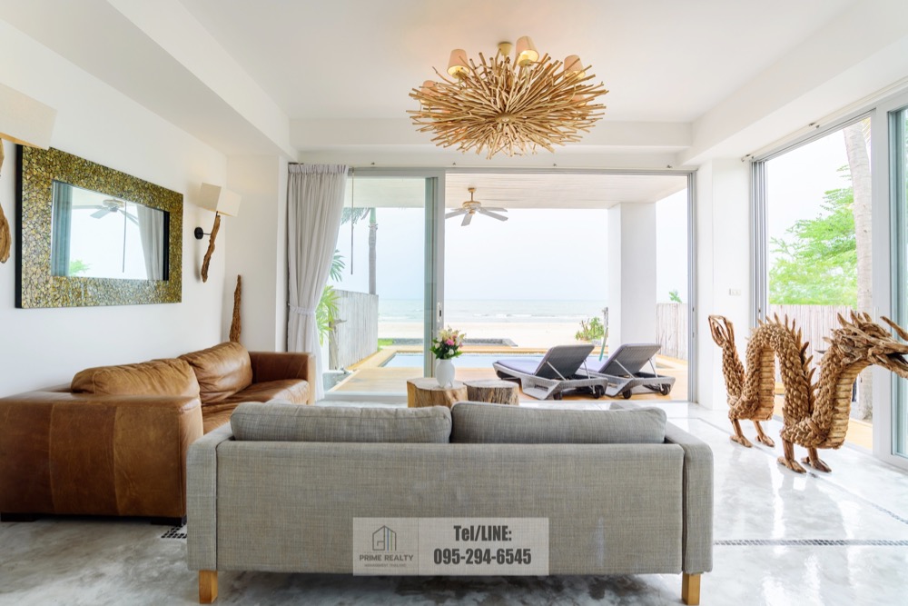 ขายบ้านหัวหิน ประจวบคีรีขันธ์ : ขายบ้านติดทะเลกุยบุรี สไตล์โมเดิร์น