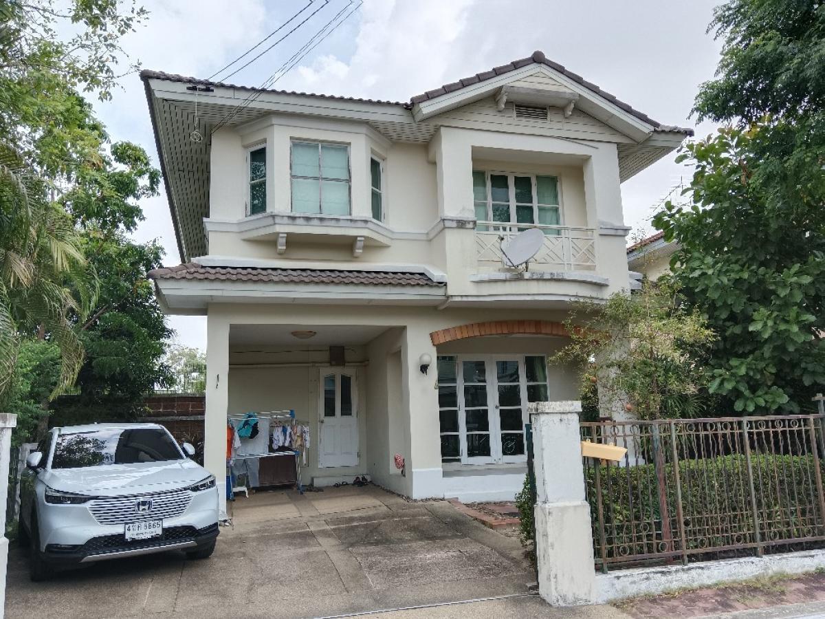 ขายบ้าน : ขายบ้านเดี่ยว มัณฑนาธนบุรีรมย์ ประชาอุทิศ 129  ติดทางขึ้นวงแหวนกาญจนาภิเษก พระราม 3 ใก้ลรถไฟฟ้าทุ่งครุ 54 ตรว.  4.2  ล้าน